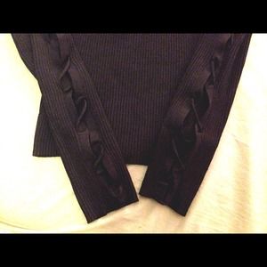 Lace Up Corset Sleeve Sweater M S Laundry