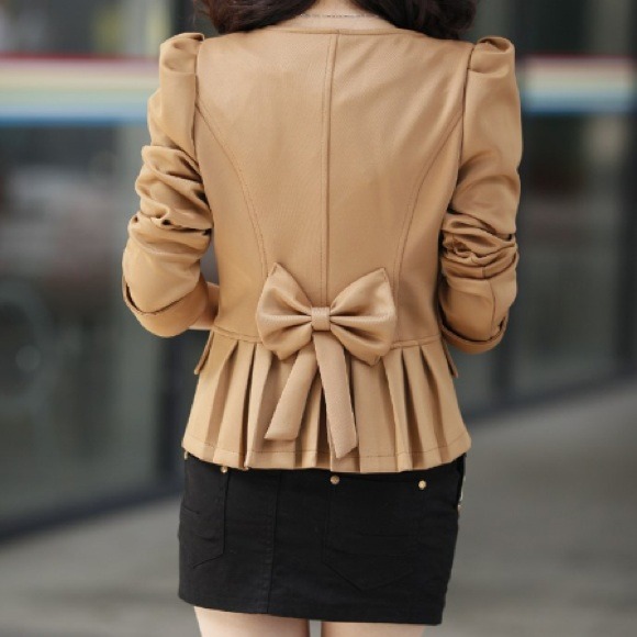 Girly bow back blazer