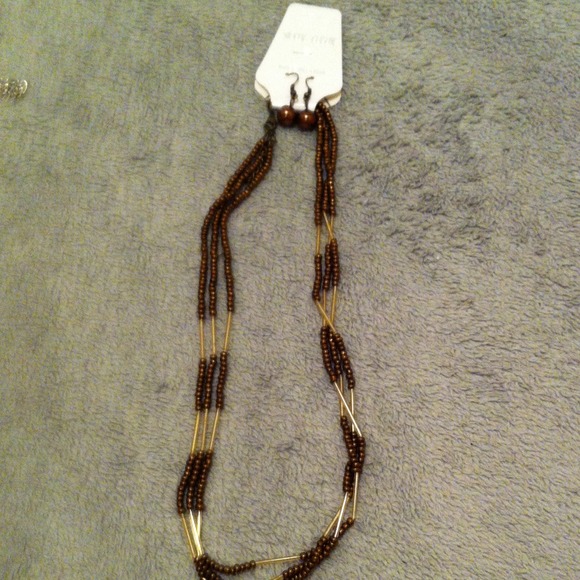 Brown costume jewelry
