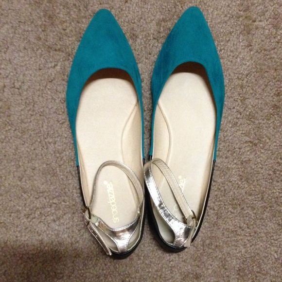 NEW Turquoise flats- NEGOTIABLE