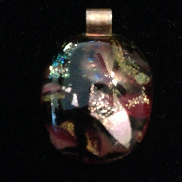 Dichroic glass pendant