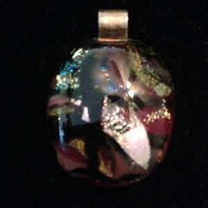 Dichroic glass pendant