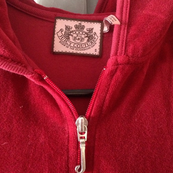 NWOT red juicy couture hoodie - Picture 2 of 2