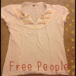 ❌SOLD❌ Adorable Free People Peasant Top