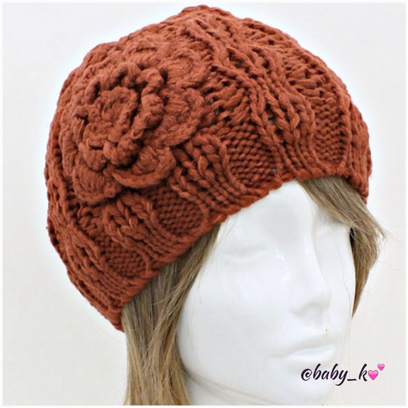 Accessories - Beanie Hat -Rust