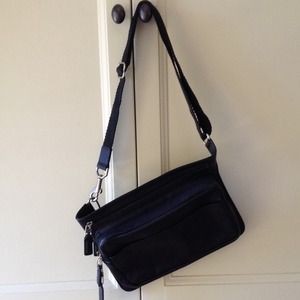 Authentic Coach black leather bag