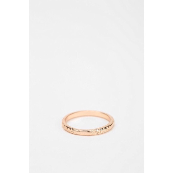 Delicate Etched Midi Ring - Picture 1 of 3