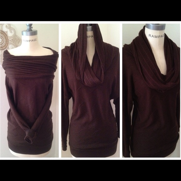 Dark Brown Cherry Knit sweater