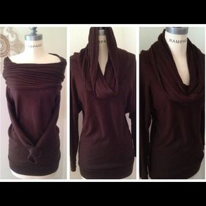 Dark Brown Cherry Knit sweater
