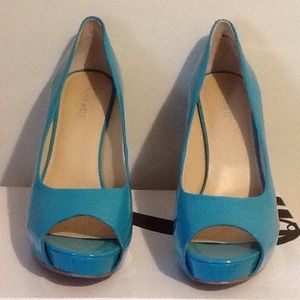 Nine West Patent Leather Platform Shoes