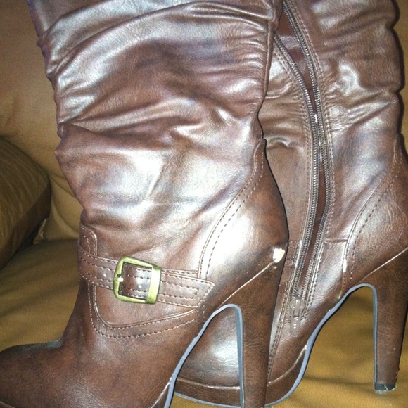 Cute Brown Women's Boots Suze 8 - Picture 2 of 4