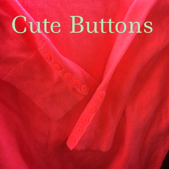 Neon coral Gap Eversoft sweater - Picture 3 of 4