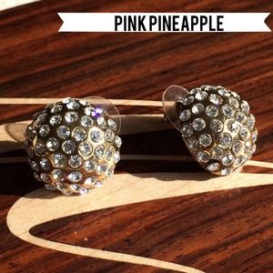 3/4" Pave Dome Earrings