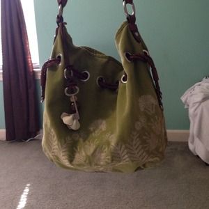 Hand bag green