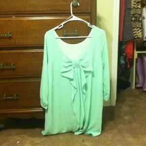 Mint Green Bow Back Dress! RESERVED