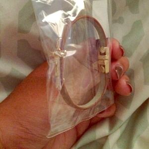 Brown leather cross bracelet