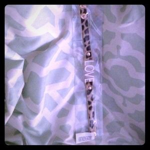 Cheetah print love bracelet