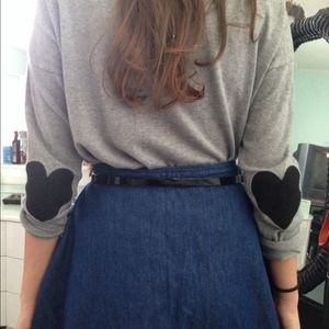 Asos Sweater with Heart Elbow Patches