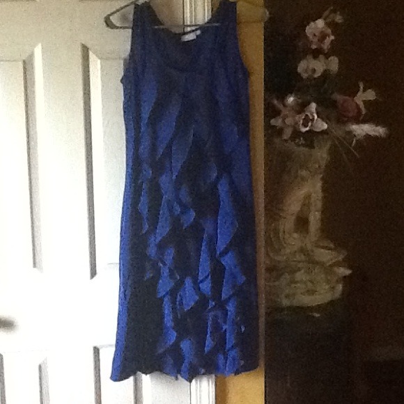 Ruffle cascade dress
