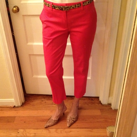 💖SOLD BUNDLED! BANANA REPUBLIC 4 pant RED NWOT