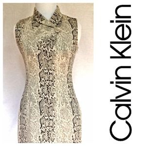 Just Reduced! 🚨Calvin Klein Snakeskin Print Dress