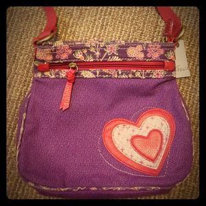 Fossil Icon Mini Heart Cross-body Bag