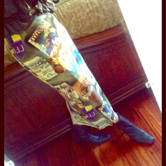 Long Silk Pencil Skirt