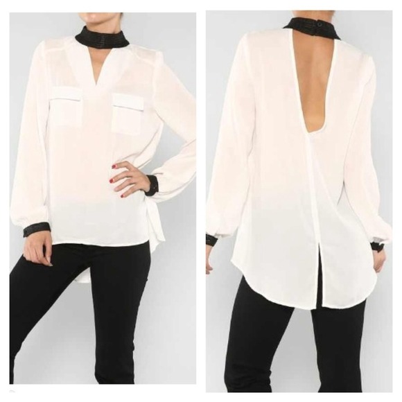 Black/White high low top