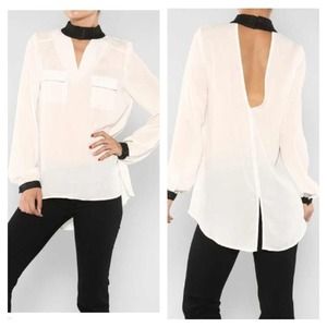 Black/White high low top