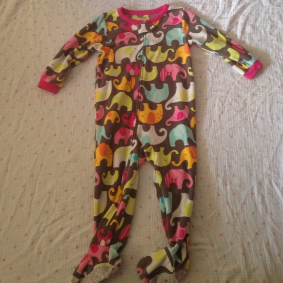 Elephant footie pajamas