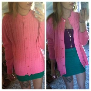 Pink grandma sweater