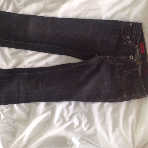 AG "Angel" Blackwash jeans Sz 24 - Picture 2 of 4