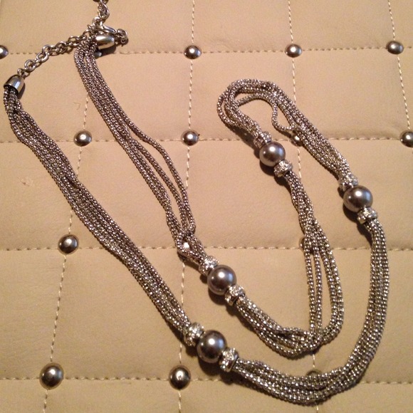 Long Silver Necklace