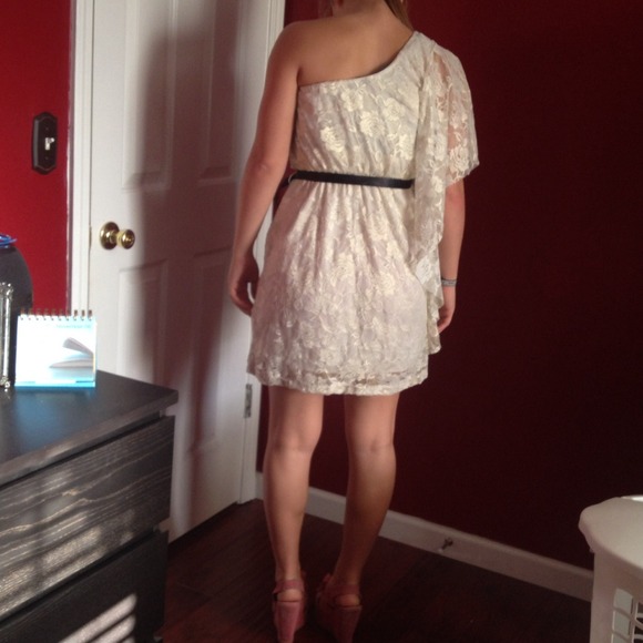 A lace ivy colored dress... Worn once. - Picture 2 of 2