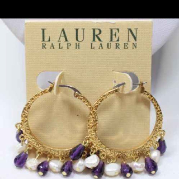 Ralph Lauren hoop earrings