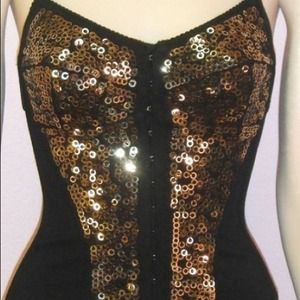 NWOT Victoria's Secret Sequined Corset Top