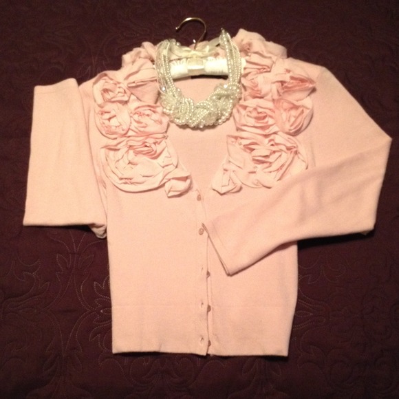 Pale pink cardigan