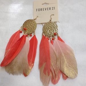Feather earings