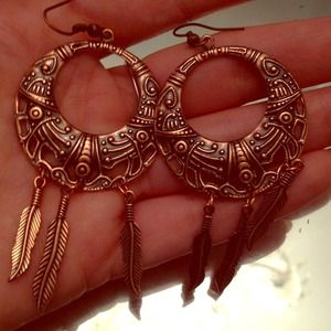 Copper earrings