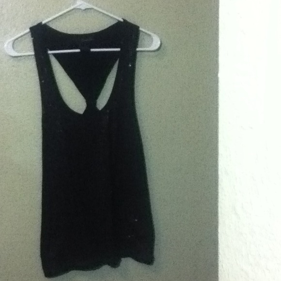 Black sequin top Calvin klein