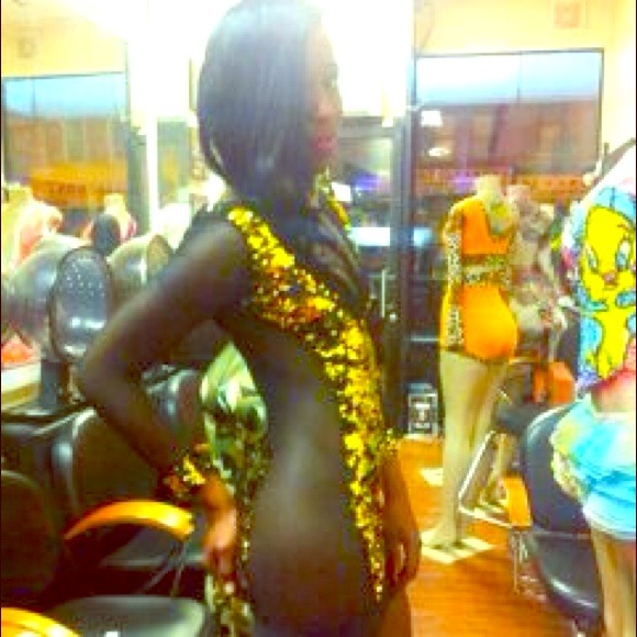 Mini Gold Party Dress