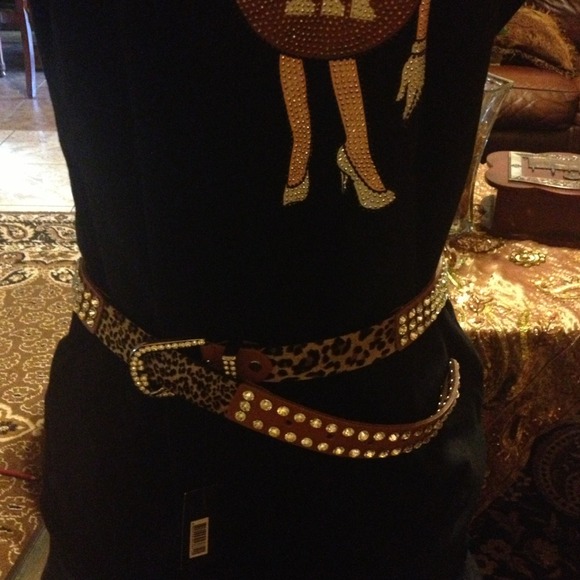 Cute, new Cheetah belt with Crystalised crystals - Picture 2 of 4