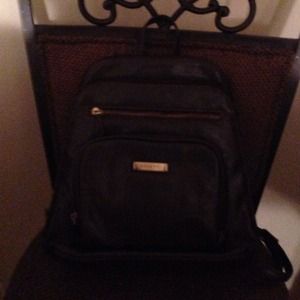 A brown backpack