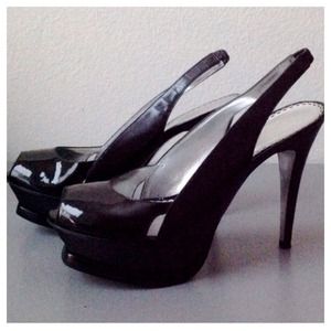 🚫🚫SOLD🚫🚫bebe Black Platform Heels🚫🚫SOLD🚫🚫
