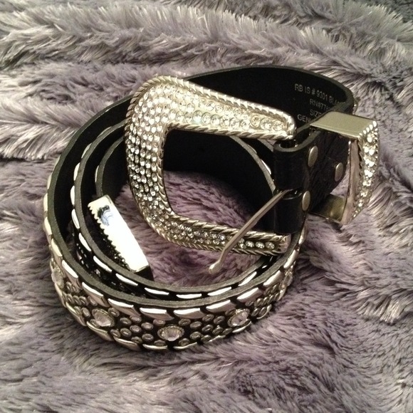SOLD. Wildfire Swarovski crystal belt.