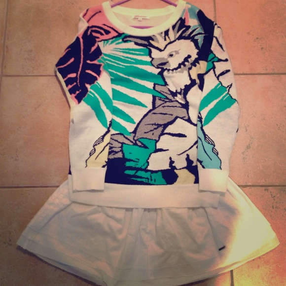 White Skater Skirt - Picture 1 of 4