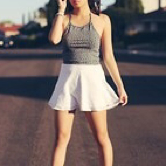 White Skater Skirt - Picture 4 of 4