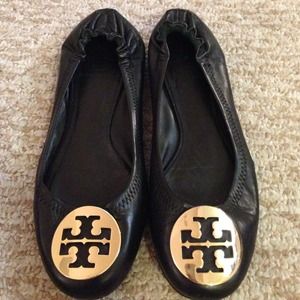 Tory Burch Shoes - Authentic Tory Burch Reva flats, black size 7 Tory Burch Shoes - Authentic Tory Burch Reva flats, black size 7