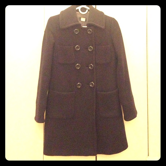 J. Crew Navy Wool Coat
