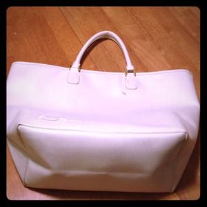 White leather DK bag Donna Karan
